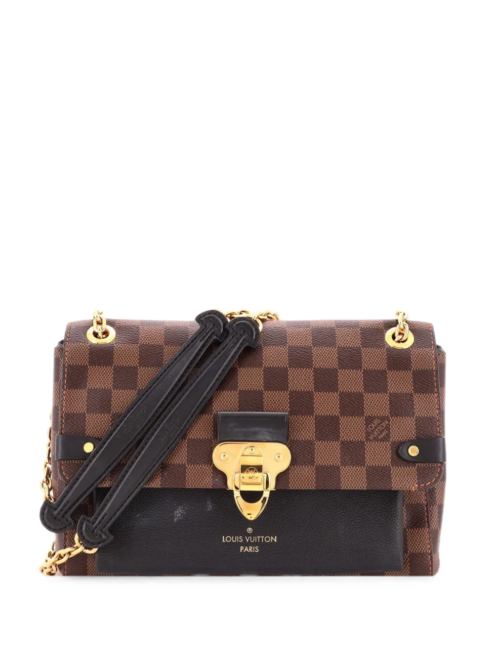 Louis Vuitton Pre-Owned Vavin Handbag Damier with Leather PM crossbody bag - Nero