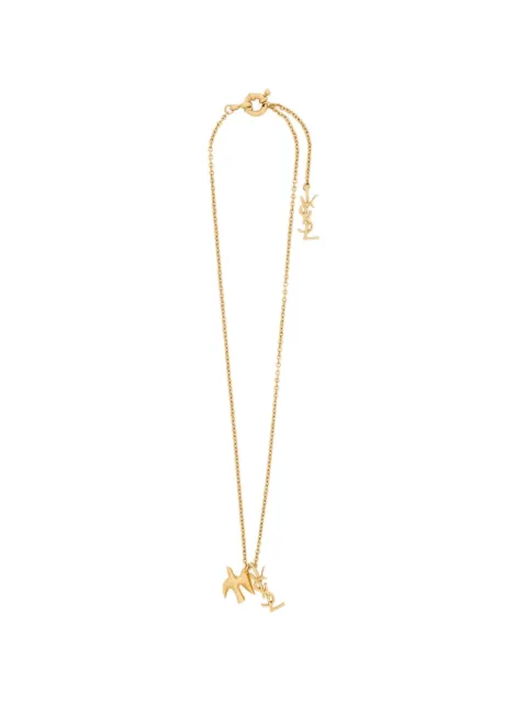 Saint Laurent Cassandre dove necklace