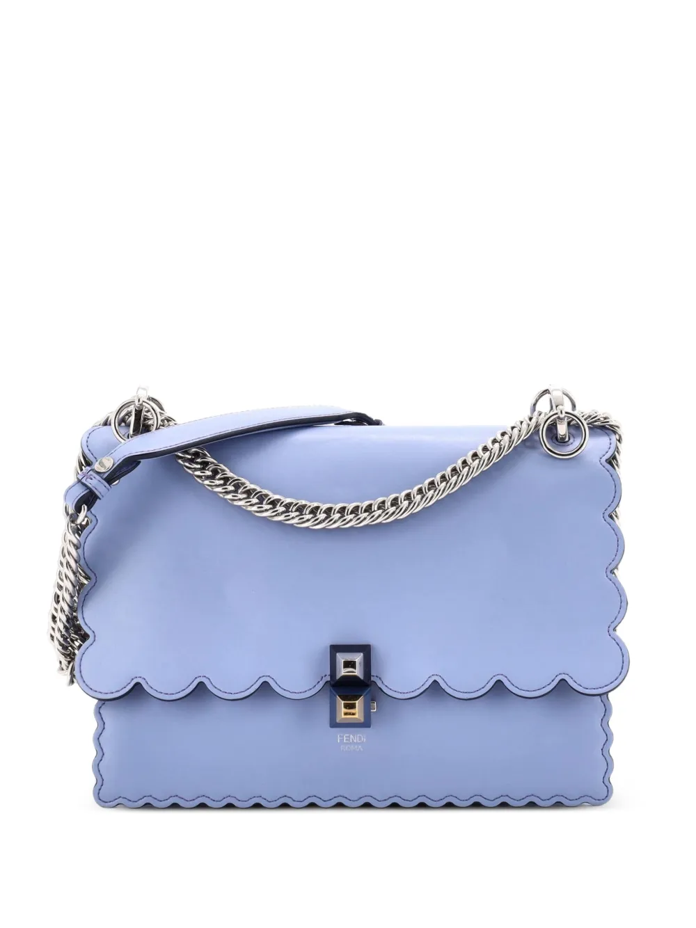 Fendi Pre-Owned Mittelgroße Kan I Schultertasche aus Leder - Blau
