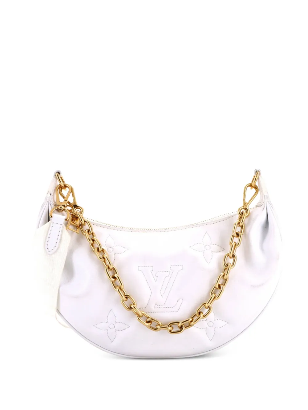 Louis Vuitton Pre-Owned Over The Moon Bag Bubblegram Leather shoulder bag - Bianco
