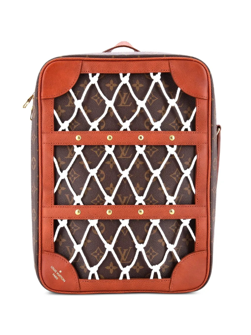 Louis Vuitton Pre-Owned x NBA Shoes Box Monogram Canvas backpack - Marrone
