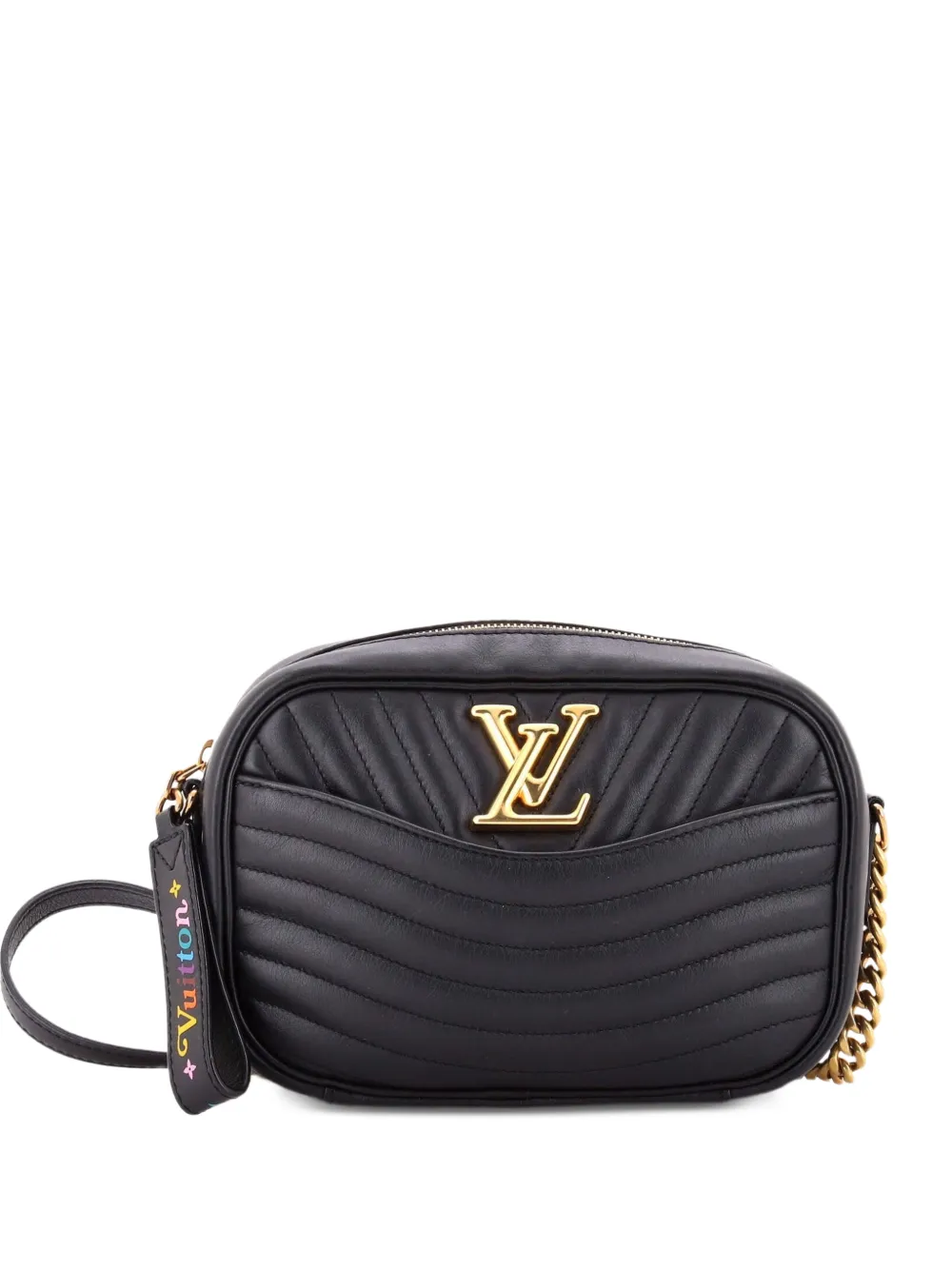 Louis Vuitton Pre-Owned New Wave Camera Bag Quilted Leather crossbody bag - Black