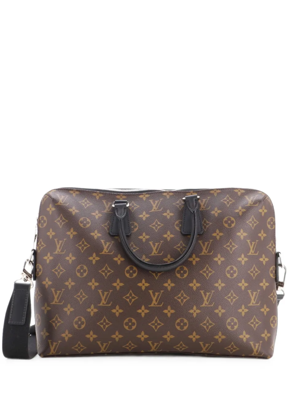 Louis Vuitton Pre-Owned Porte-Documents Jour Bag Macassar Monogram Canvas business bag - Marrone