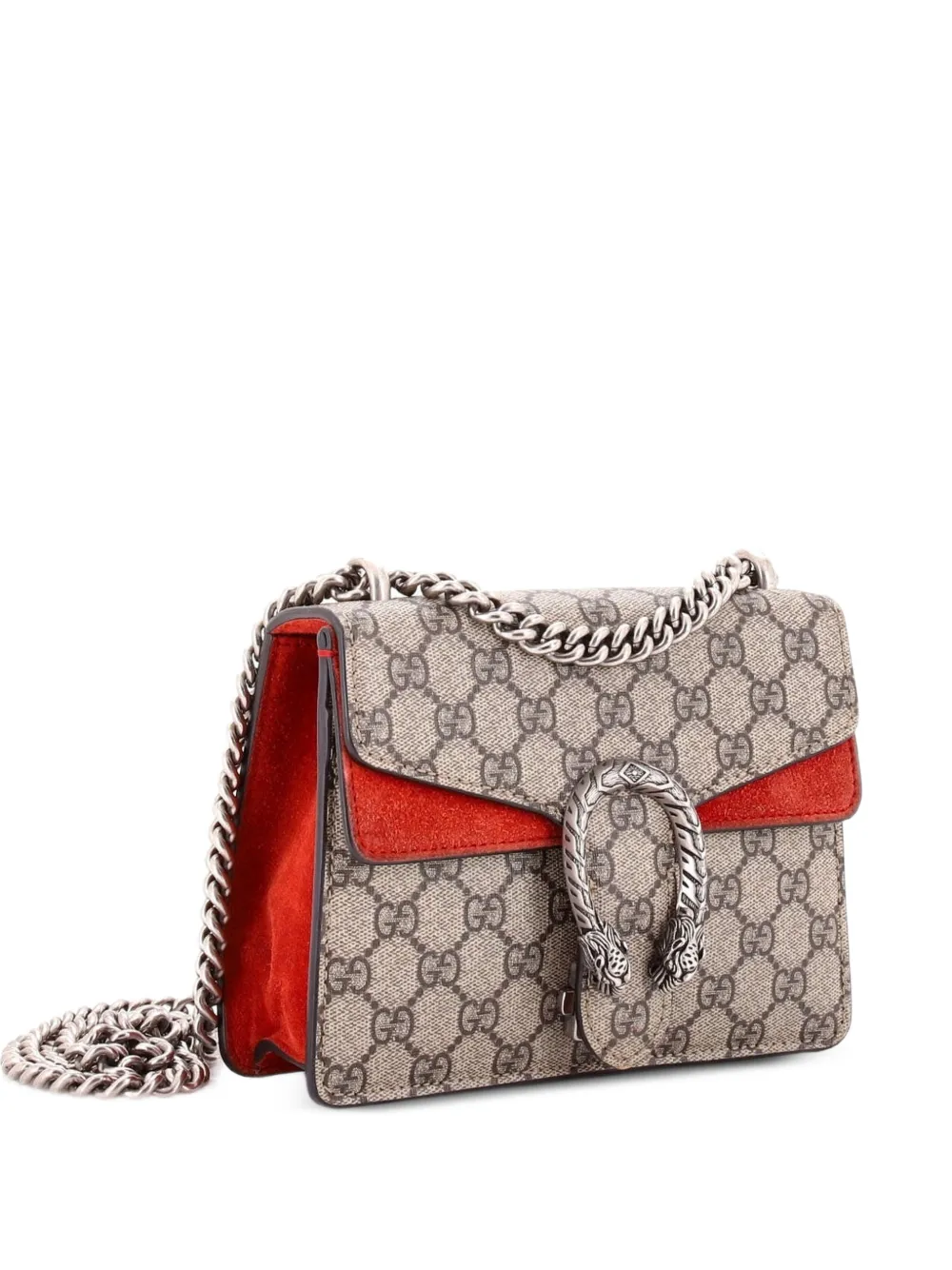 Gucci Pre-Owned Dionysus Bag GG Coated Canvas Mini crossbody bag - Marrone