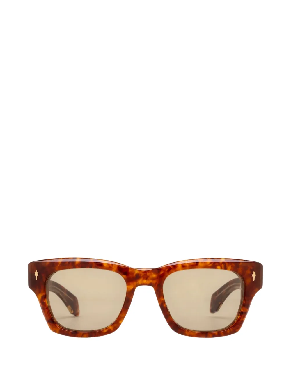 Jacques Marie Mage Dealan Squared-frame Sunglasses In Brown