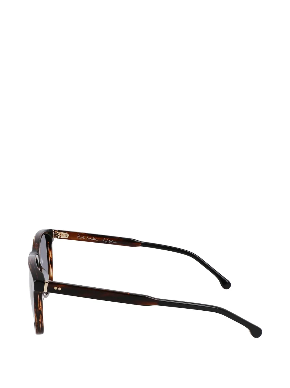Paul Smith Gibson zonnebril met rechthoekig montuur Bruin
