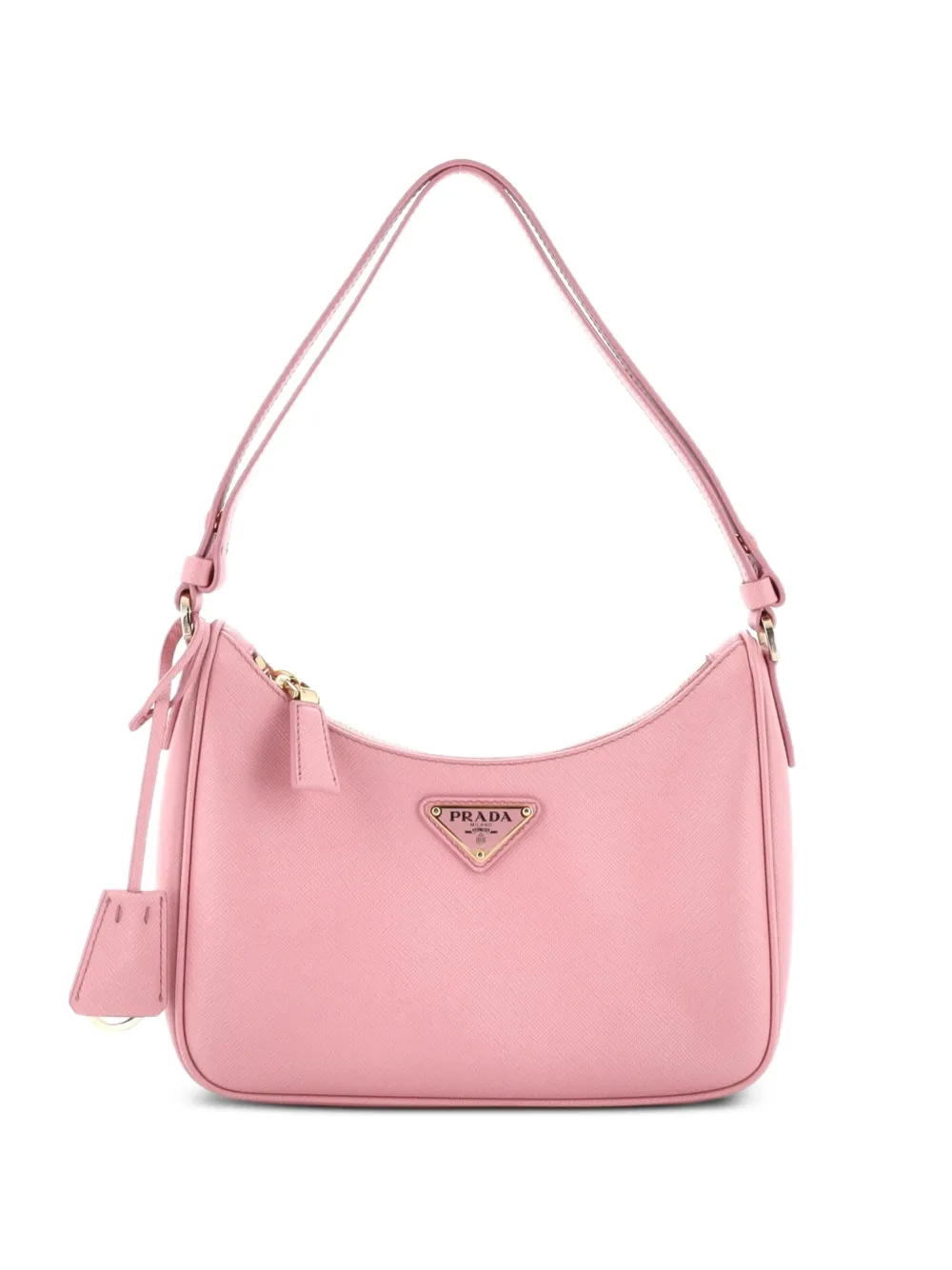 Prada Pre-Owned Re-Edition Hobo Saffiano Leather Mini shoulder bag - Rosa