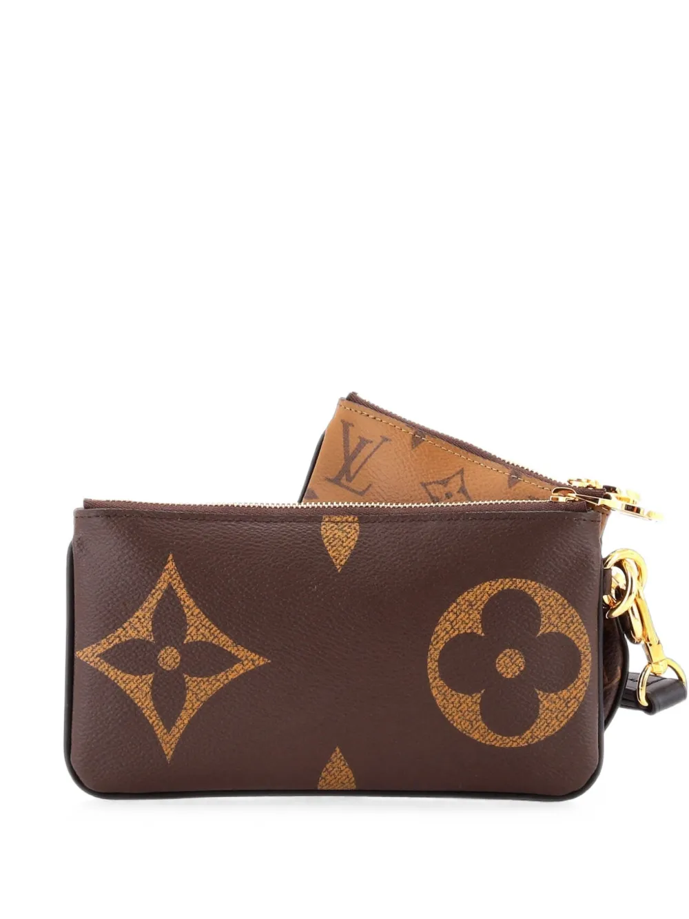 Louis Vuitton Pre-Owned Trio Pouch Set Reverse Monogram Giant clutch bag - Brown
