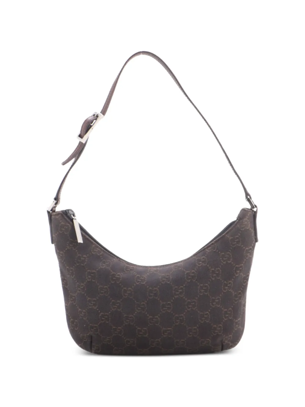 Gucci Pre-Owned petit sac porté épaule Vintage Pochette en toile GG - Marron Gucci Pre-Owned petit sac porté épaule Vintage Pochette en toile GG - Marron