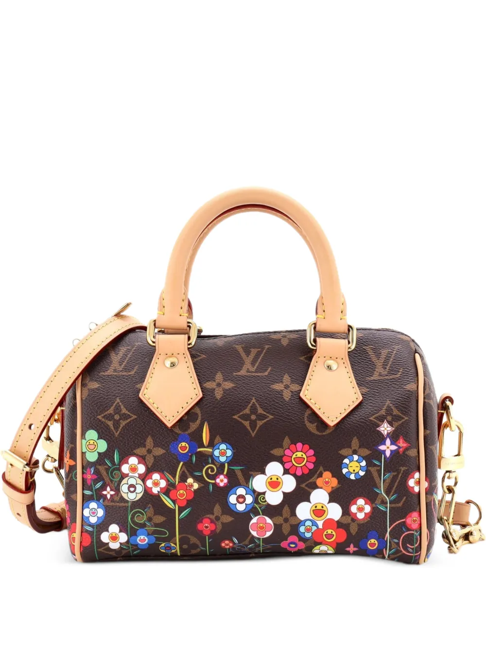 Louis Vuitton Pre-Owned x Takashi Murakami Speedy Bandouliere Bag Flowers Monogram Canvas 20 crossbody bag - Brown