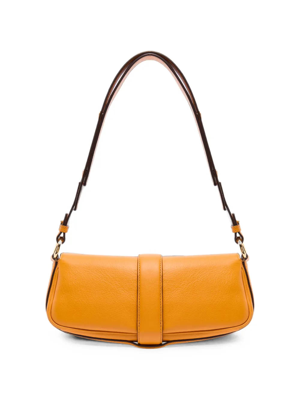 Lancel S leren schoudertas met textuur Oranje