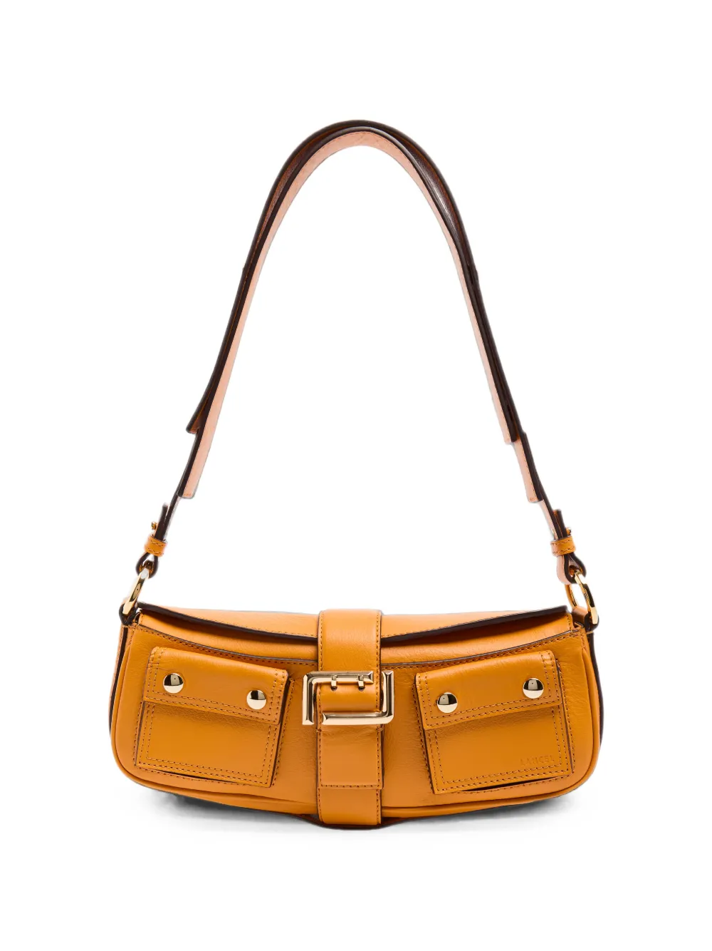 Lancel S Hobo grained leather shoulder bag - Arancione