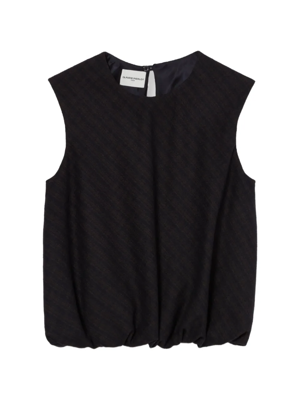 Claudie Pierlot Top corto stile blouson - Nero
