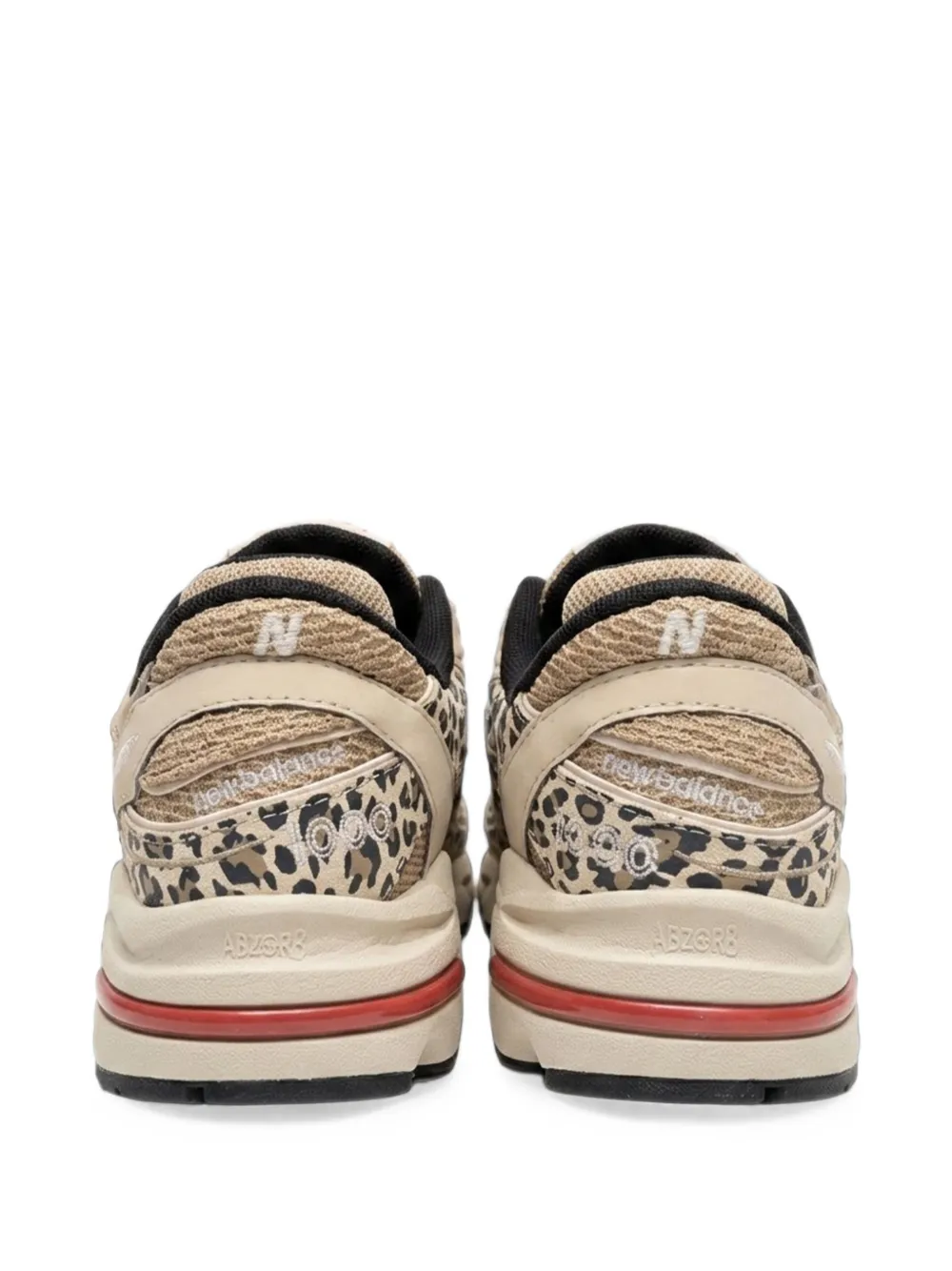 New Balance 1000 leopard-print sneakers Beige