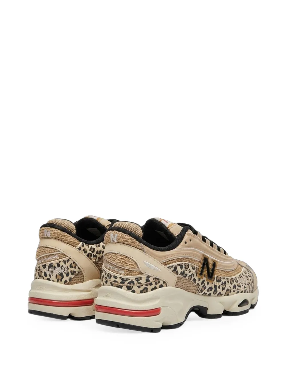 New Balance 1000 leopard-print sneakers Beige