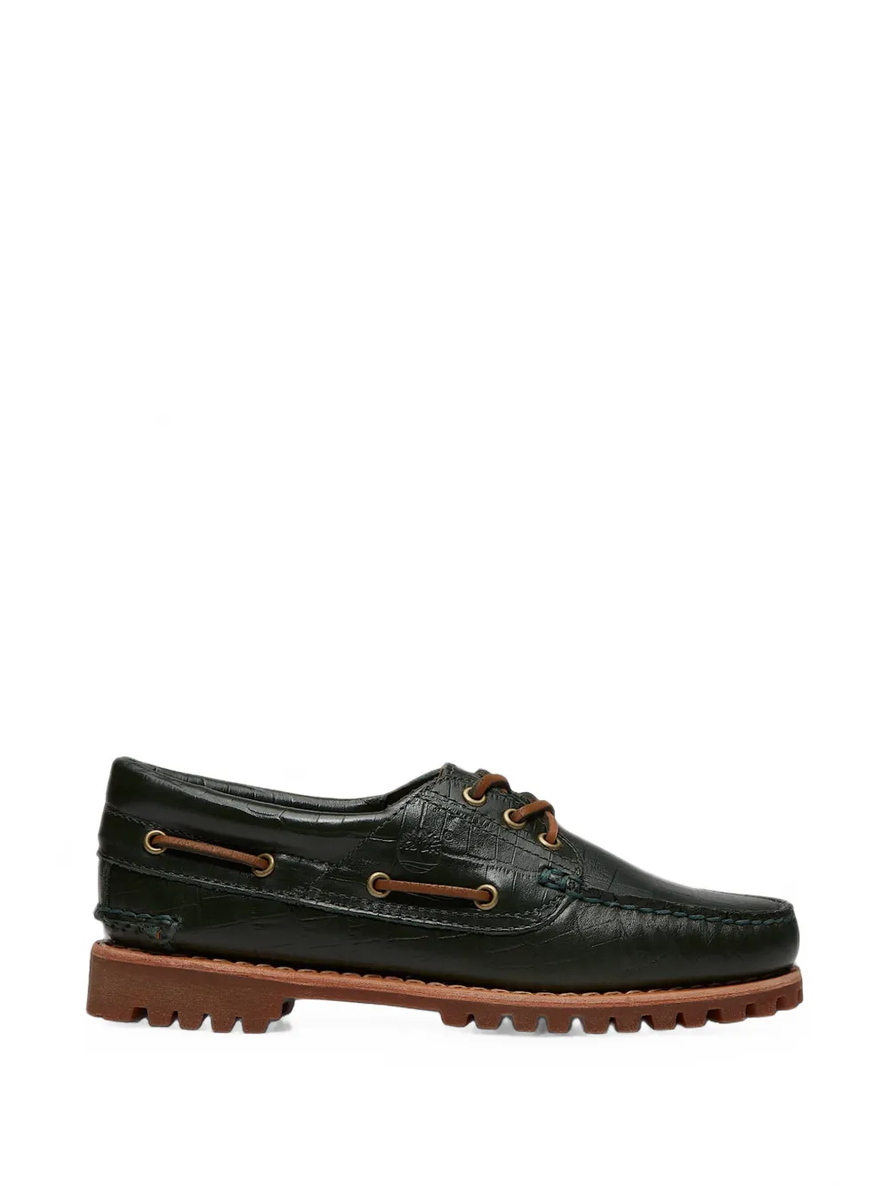 Timberland Authentic croc-effect boat shoes - Verde