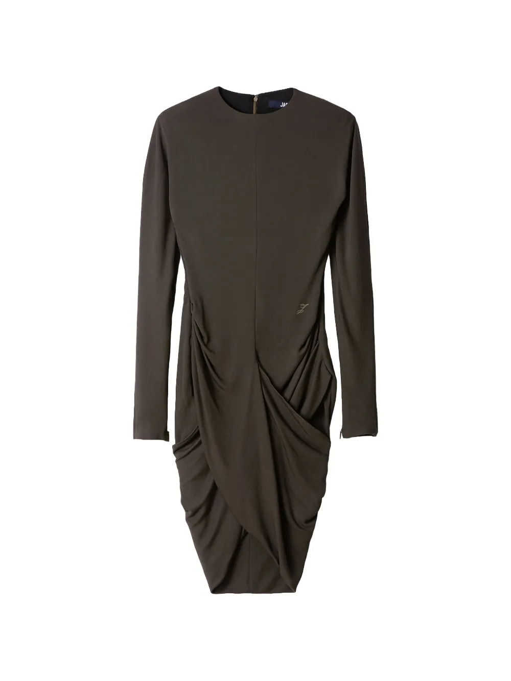 Jacquemus draped long-sleeve mini dress