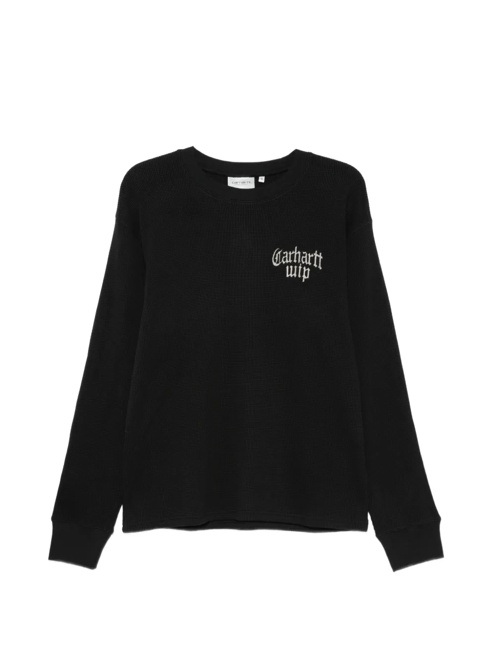 Carhartt WIP logo-embroidered waffle-knit T-shirt - Nero