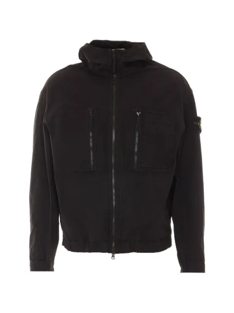 Stone Island ripstop hooded jacket