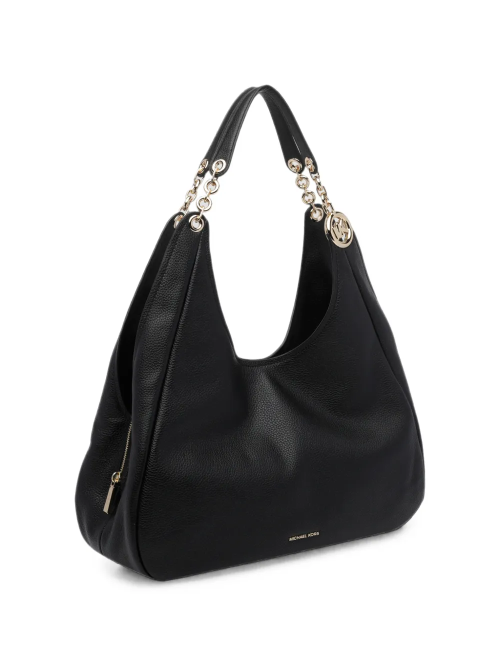 Michael Kors Ellie large pebbled-leather shoulder bag Zwart