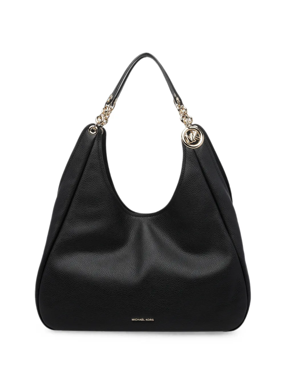 Michael Kors Ellie large pebbled-leather shoulder bag Zwart