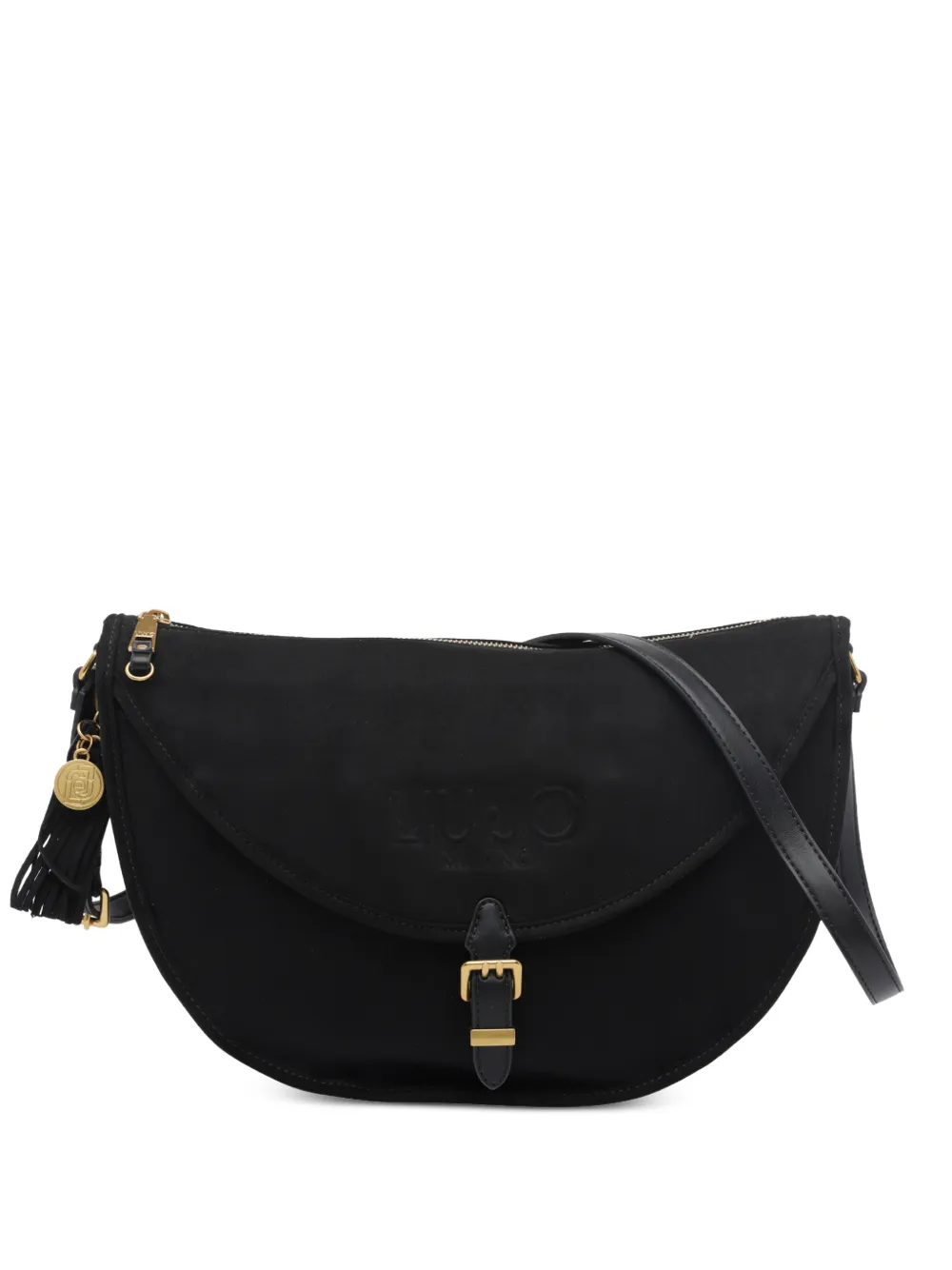 LIU JO logo-debossed buckle-detail shoulder bag