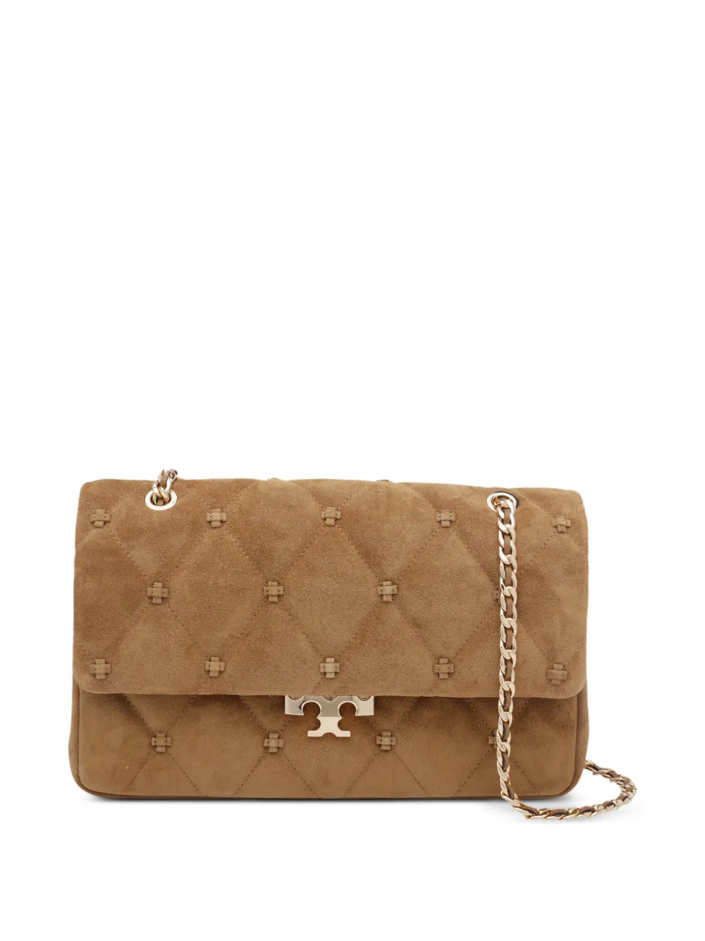 Tory Burch Bunny knot suede shoulder bag