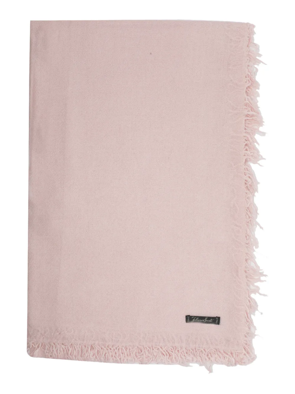 Faliero Sarti Enrica frayed-edge scarf Roze