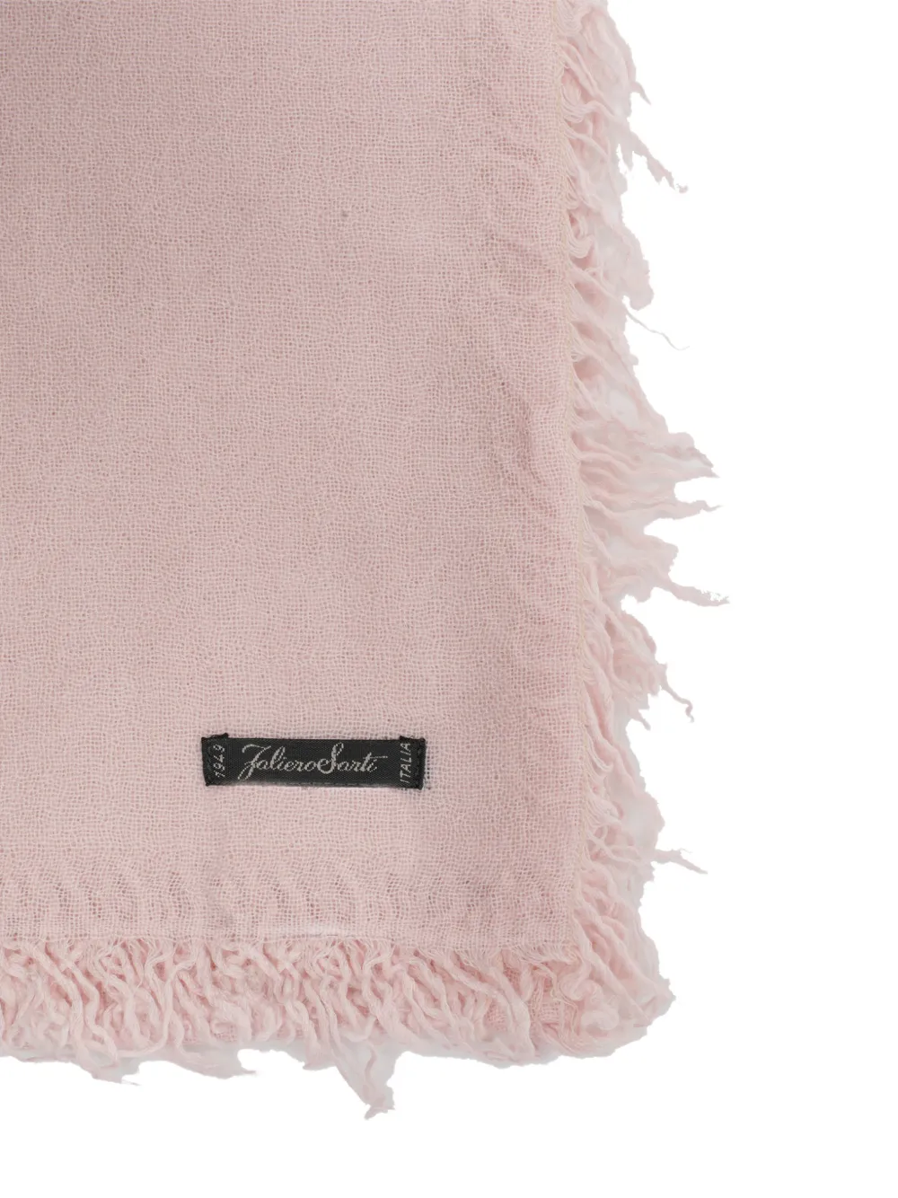Faliero Sarti Enrica frayed-edge scarf Roze