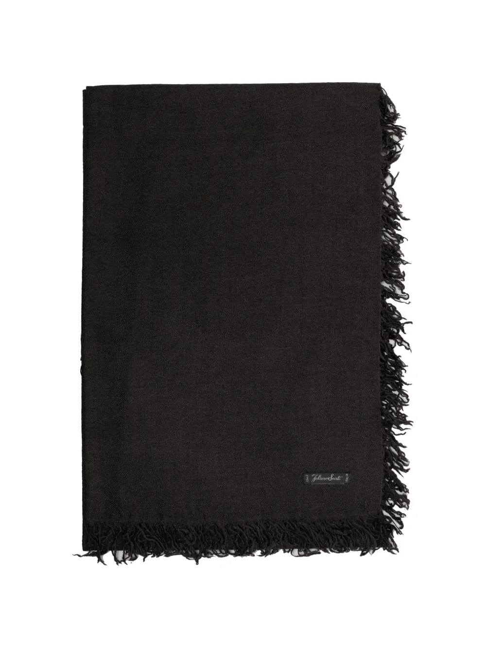 Faliero Sarti frayed-trim scarf Bruin