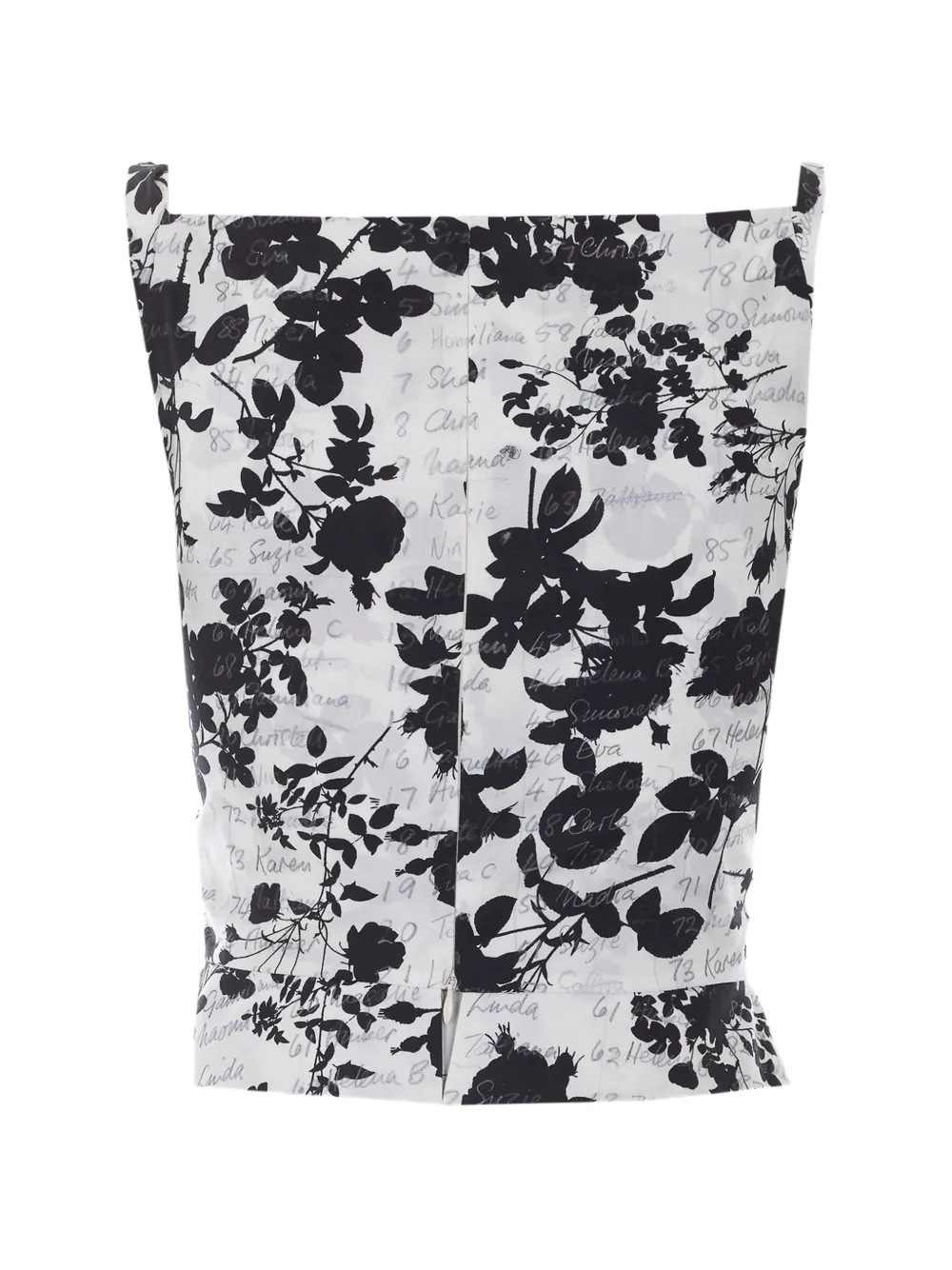Vivienne Westwood floral-print asymmetrical top Wit