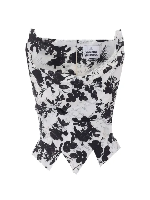 Vivienne Westwood floral-print asymmetrical top