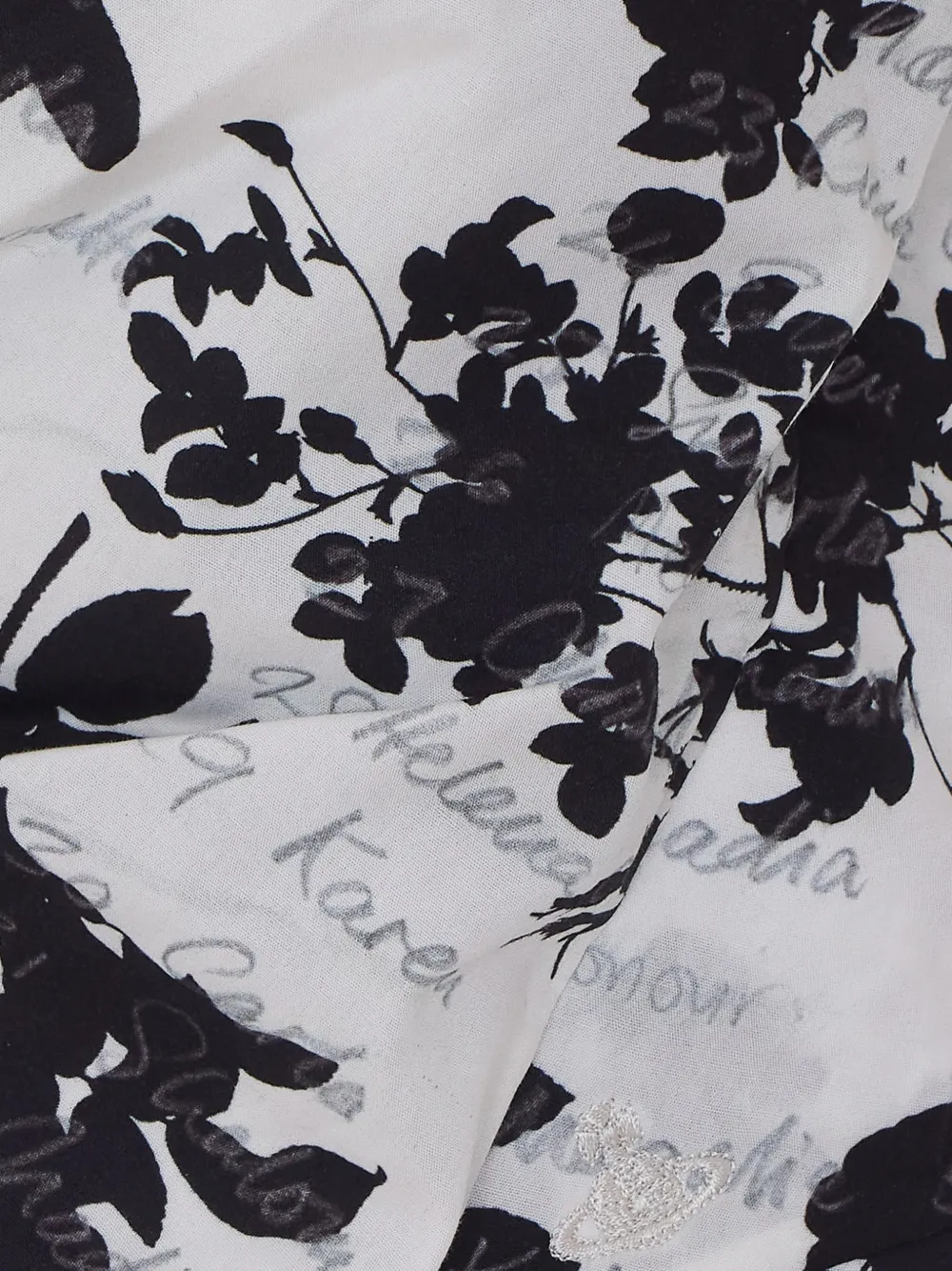 Vivienne Westwood floral-print asymmetrical top Wit