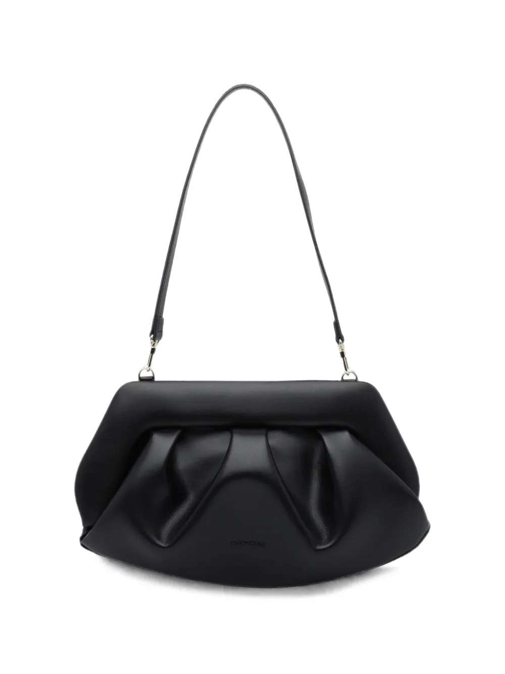 Themoirè Bios ruched clutch bag