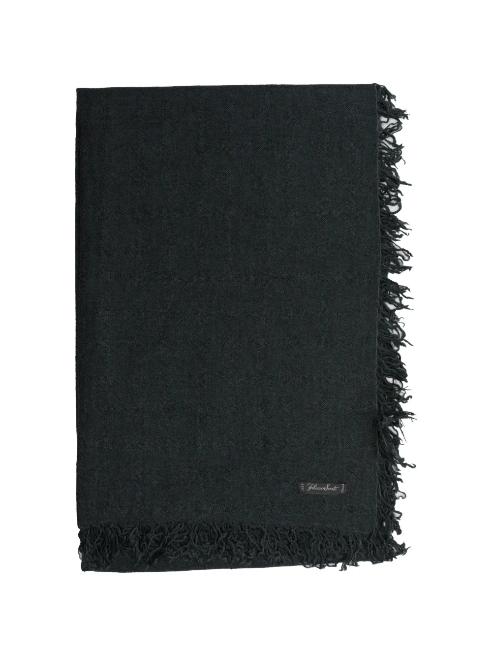 Faliero Sarti Enrica fringed-edge scarf Groen