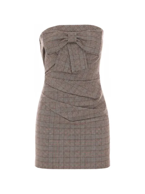 Aniye By Cleo bow-detail checked dress