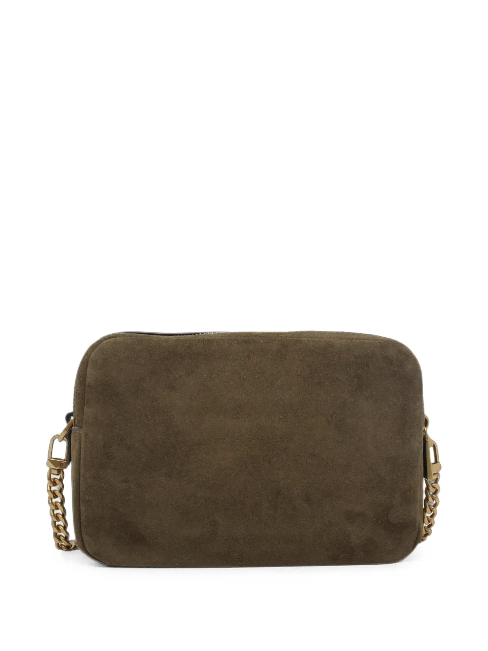 Michael Kors Medium Bryant geweven suède crossbodytas Groen