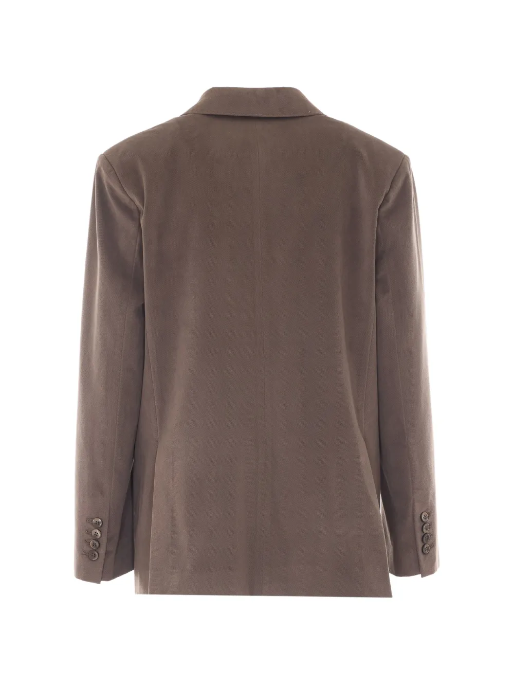 Eleh Blazer met dubbele rij knopen en puntige revers Bruin