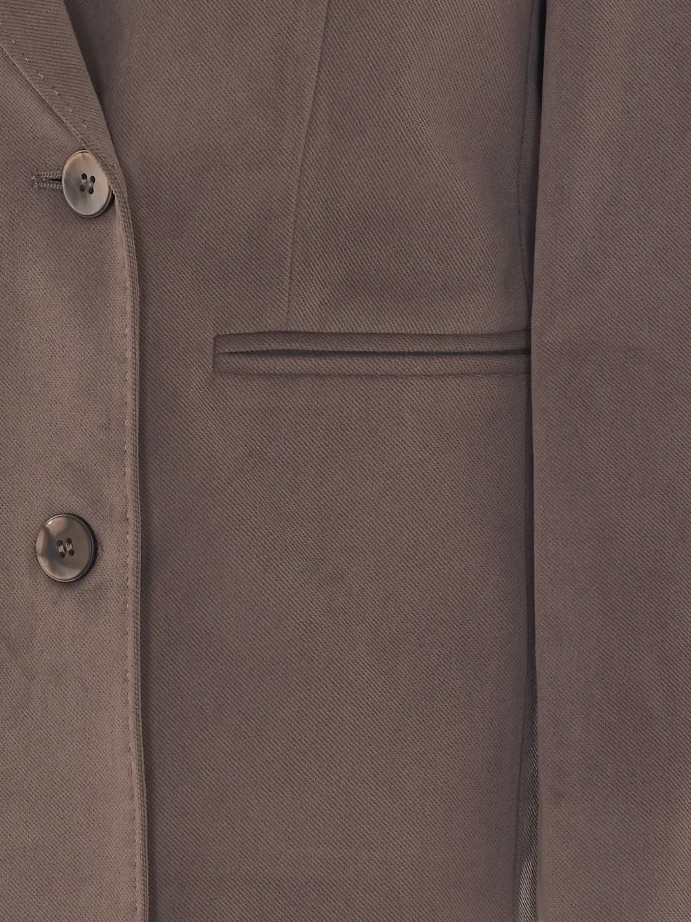Eleh Blazer met dubbele rij knopen en puntige revers Bruin