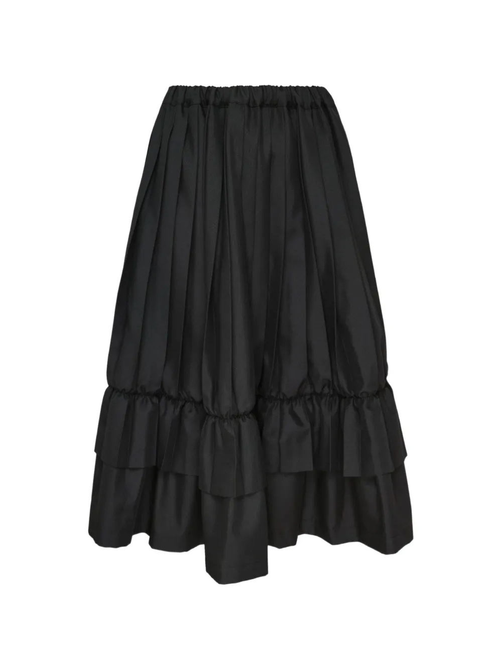 Comme des Garçons TAO pleated ruffled midi skirt