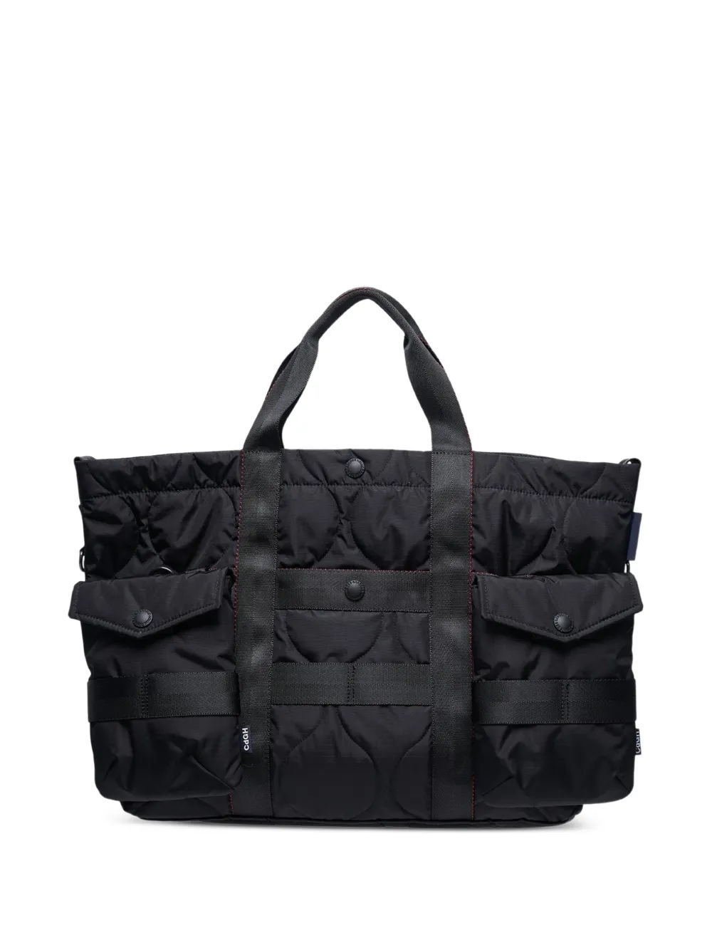 Comme des Garçons Homme sac à main matelassé à détail de poche - Noir