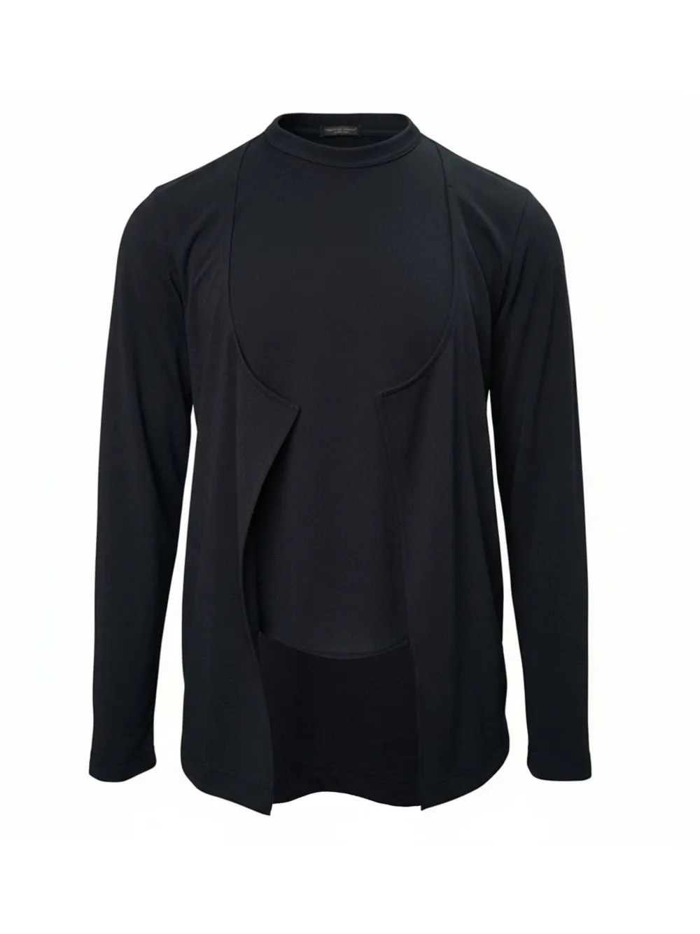 Comme des Garçons Homme Plus layered-design long-sleeve T-shirt Zwart