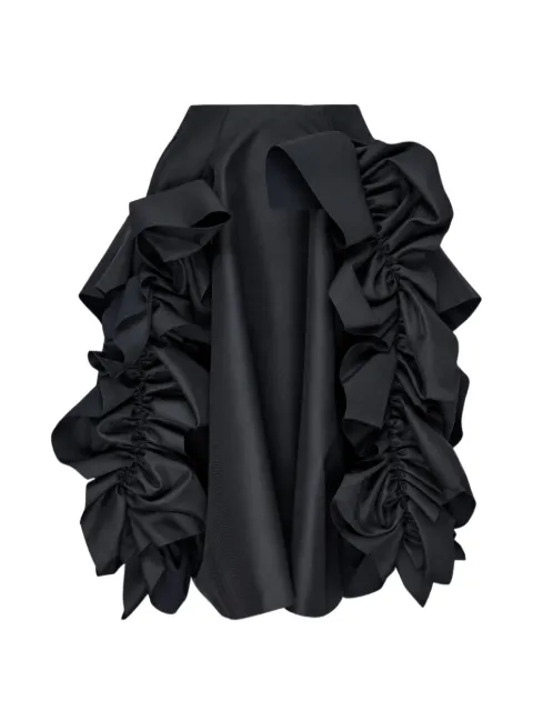 Comme Des Garçons ruffled asymmetric midi skirt