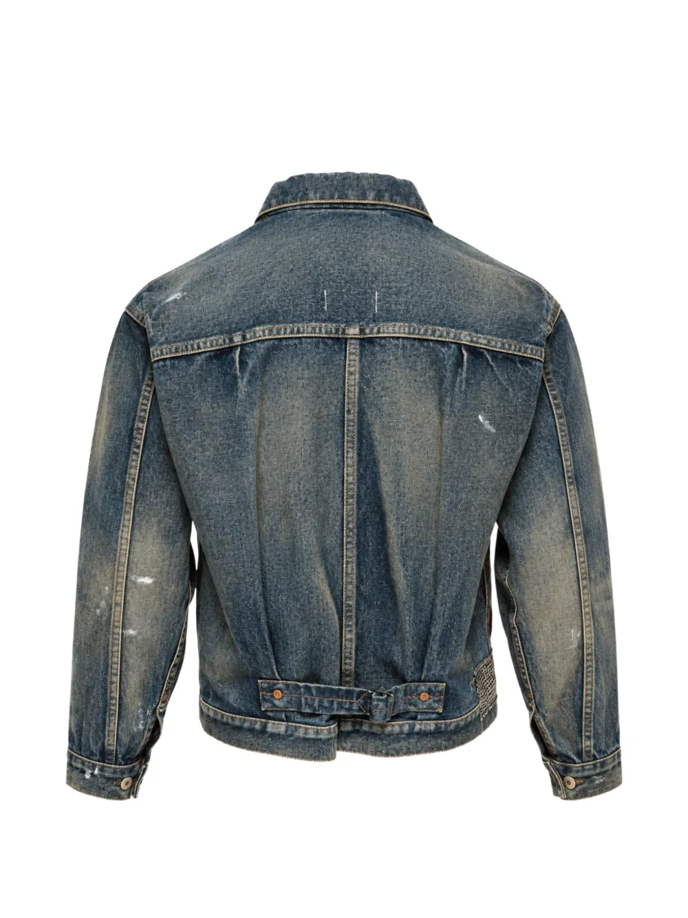 Junya Watanabe Patchwork Denim Jacket in Blue, view 2