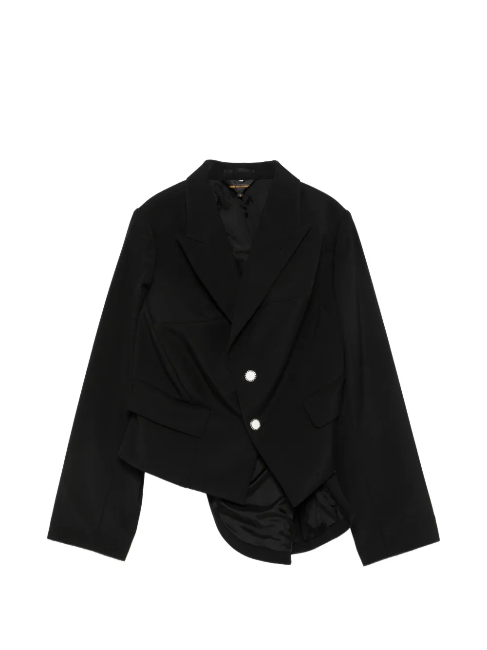 Comme Des Garçons asymmetric deconstructed blazer - Schwarz