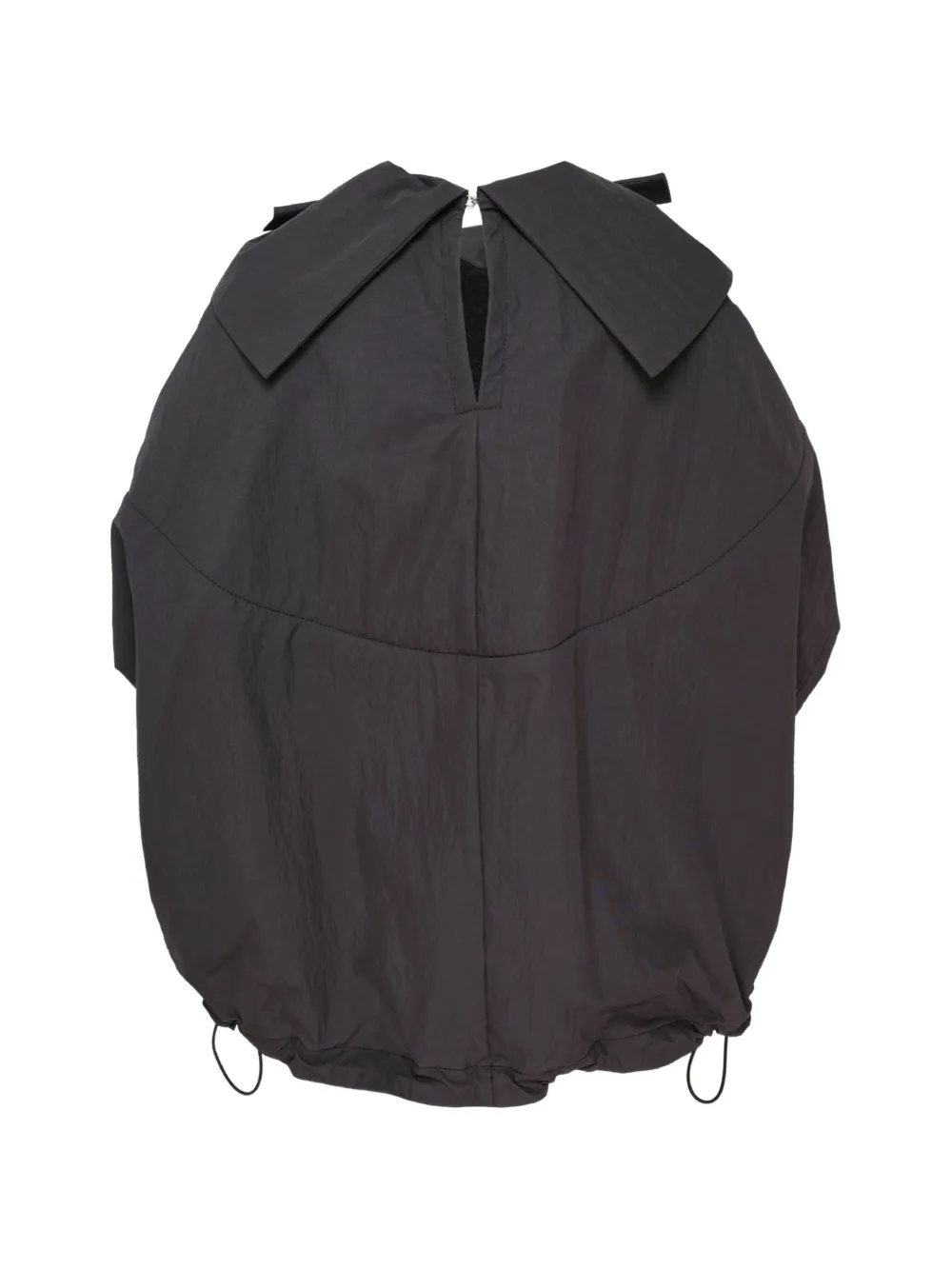 Comme des Garçons TAO Top met strikdetails en trekkoordzoom Zwart