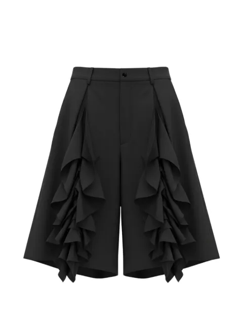 Comme des Garçons Homme Plus ruffled wool shorts