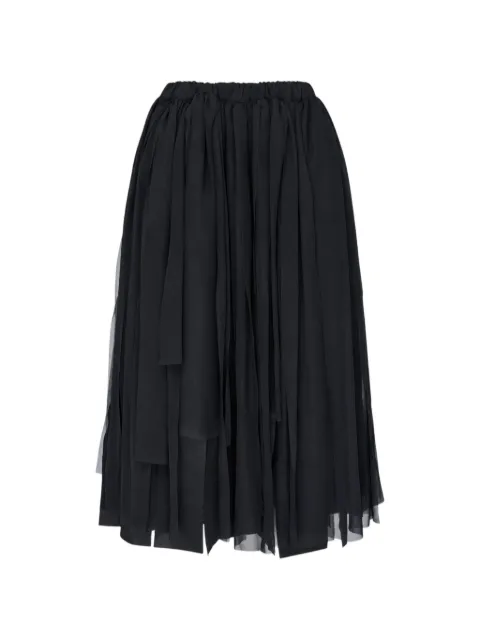 Comme Des Garçons layered panelled midi skirt
