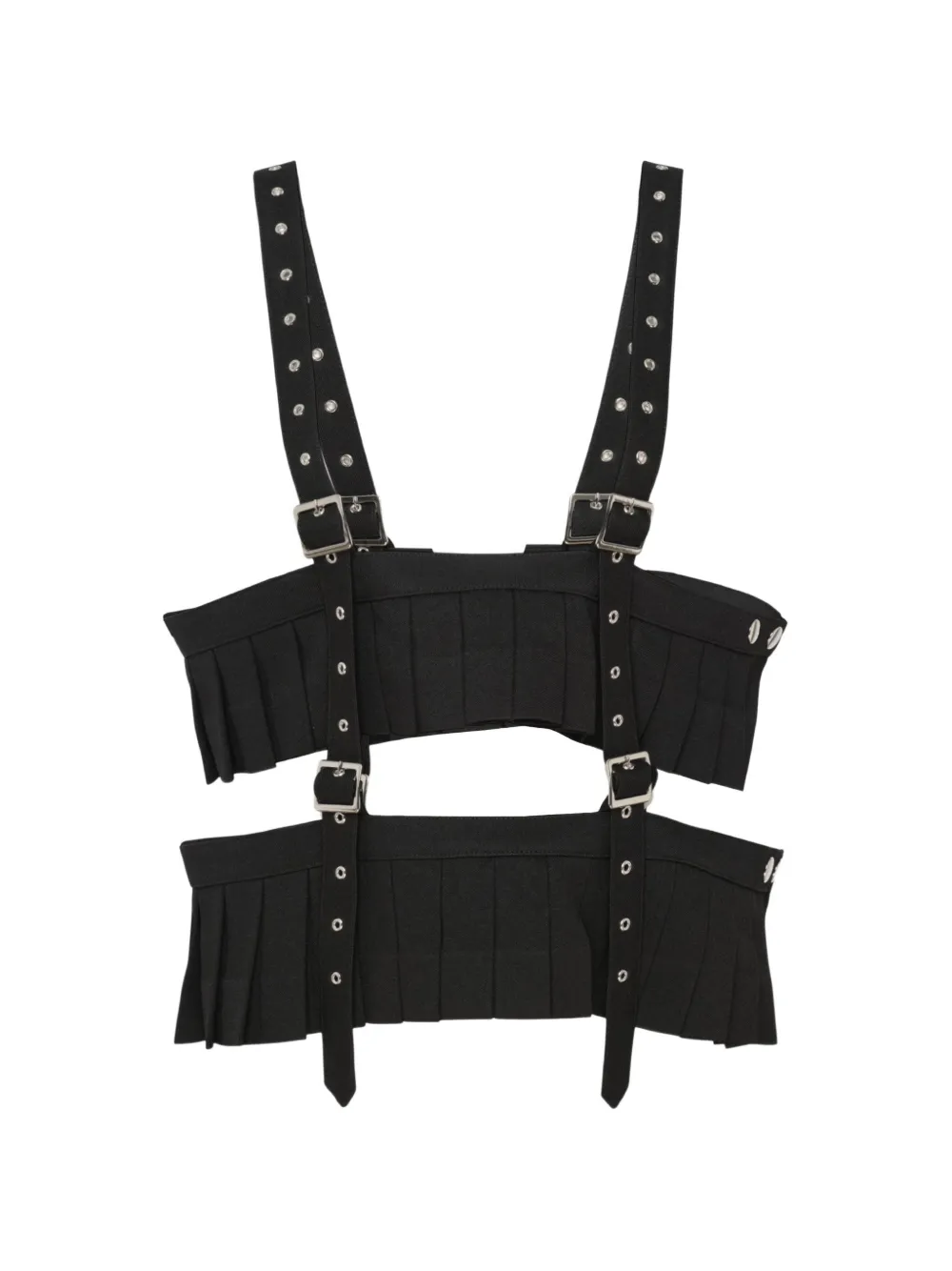 Noir Kei Ninomiya haut plissé à boucle Noir Kei Ninomiya haut plissé à boucle