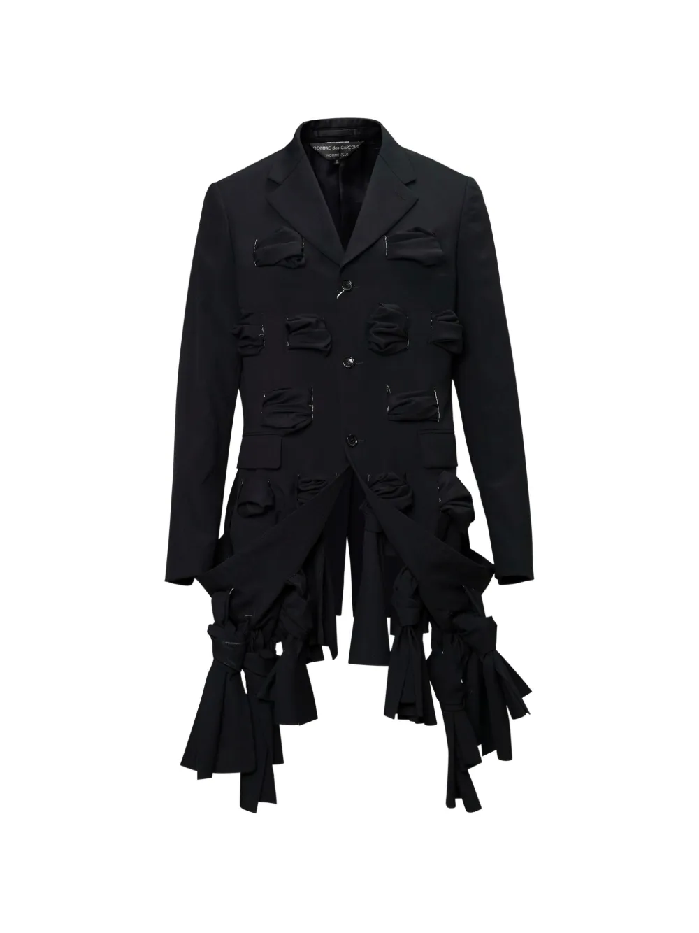 Comme des Garçons Homme Plus bow-embellished tailored blazer Zwart